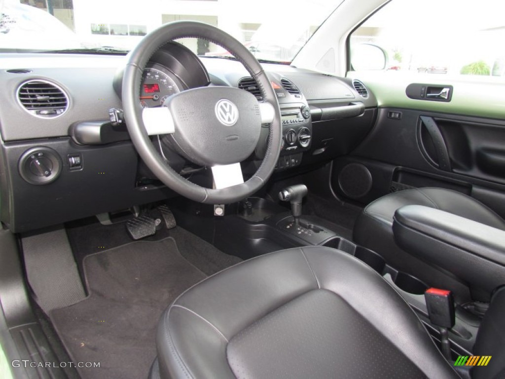 Black Interior 2009 Volkswagen New Beetle 2.5 Coupe Photo #62348363
