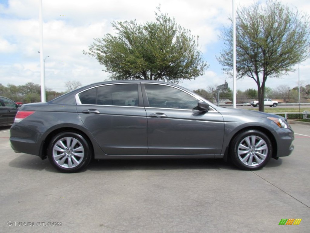 2011 Accord EX-L Sedan - Polished Metal Metallic / Black photo #6