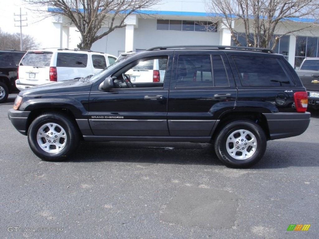 2000 Grand Cherokee Laredo 4x4 - Black / Agate photo #9