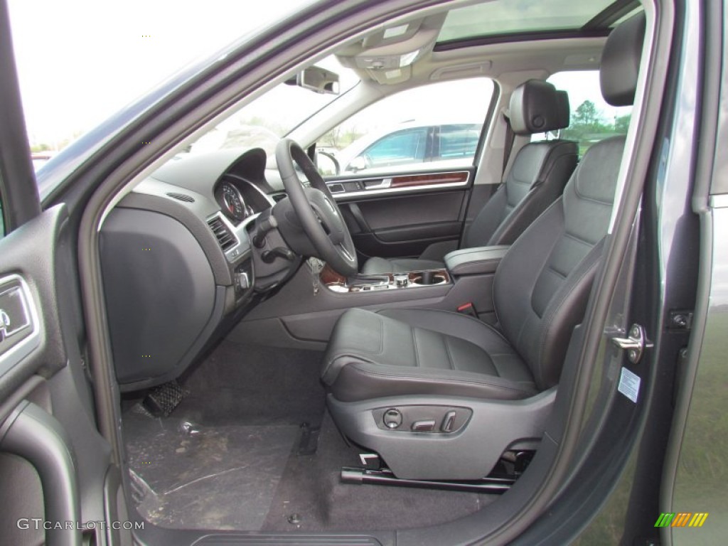 Black Anthracite Interior 2012 Volkswagen Touareg VR6 FSI Executive 4XMotion Photo #62349077