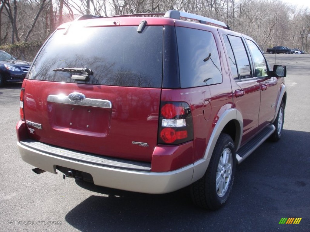 2006 Explorer Eddie Bauer 4x4 - Redfire Metallic / Camel photo #4