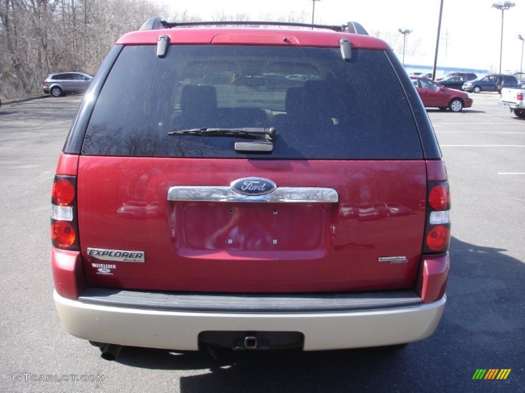 2006 Explorer Eddie Bauer 4x4 - Redfire Metallic / Camel photo #5