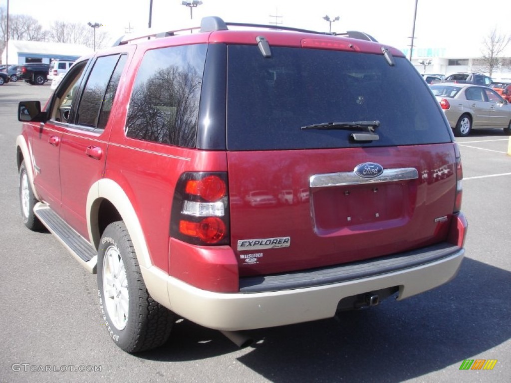 2006 Explorer Eddie Bauer 4x4 - Redfire Metallic / Camel photo #6
