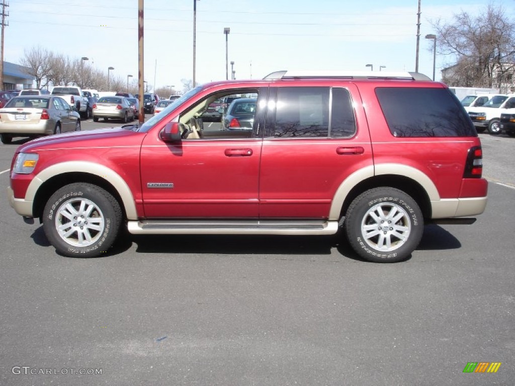 2006 Explorer Eddie Bauer 4x4 - Redfire Metallic / Camel photo #9