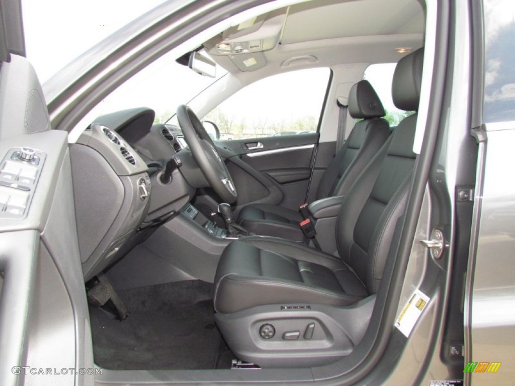 Black Interior 2012 Volkswagen Tiguan SEL 4Motion Photo #62349704