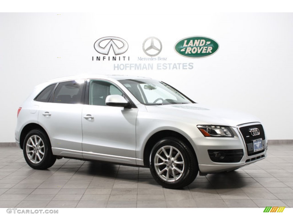 2009 Q5 3.2 Premium quattro - Ice Silver Metallic / Black photo #1