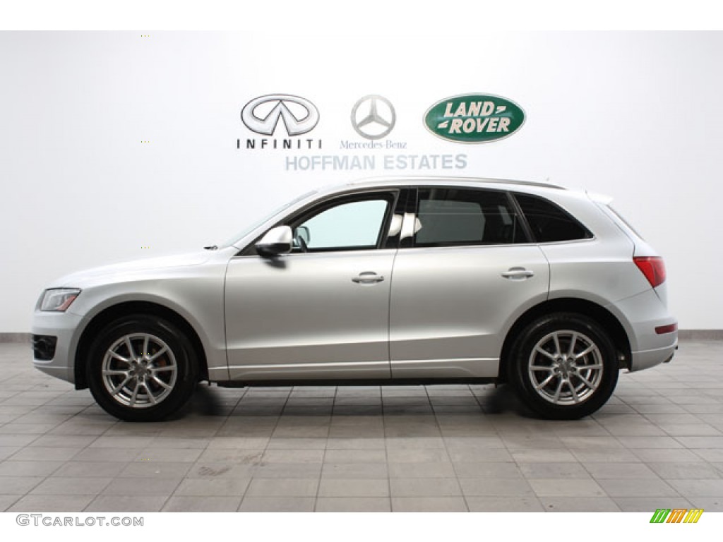 2009 Q5 3.2 Premium quattro - Ice Silver Metallic / Black photo #2