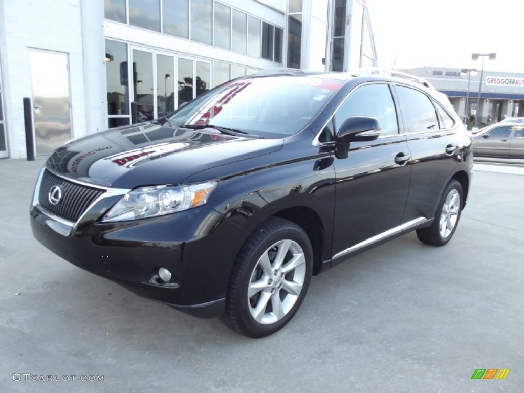 2010 RX 350 - Obsidian Black / Black/Brown Walnut photo #1