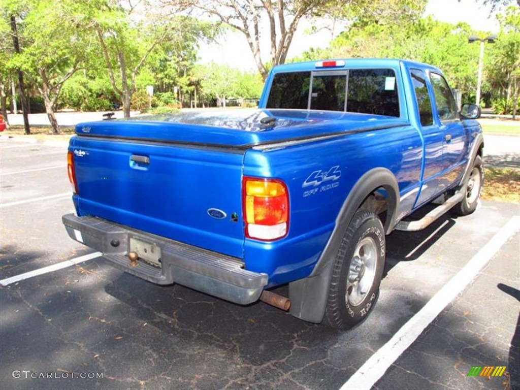 1999 Ranger XLT Extended Cab 4x4 - Bright Atlantic Blue Metallic / Medium Graphite photo #2