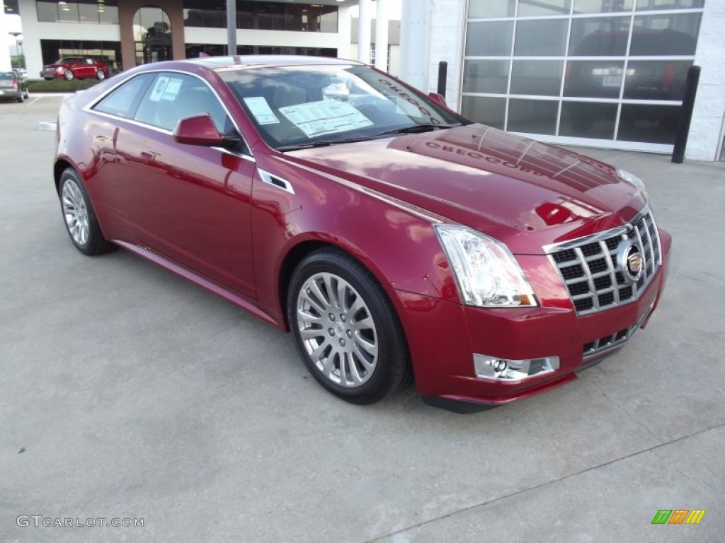 Crystal Red Tintcoat 2012 Cadillac CTS Coupe Exterior Photo #62350640