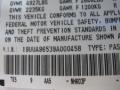 NH603P: White Diamond Pearl 2009 Acura TL 3.7 SH-AWD Color Code