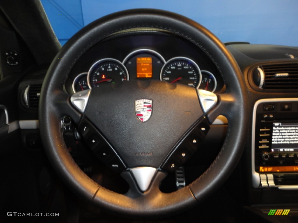 2009 Porsche Cayenne GTS Black w/Alcantara Steering Wheel Photo #62351222