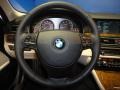 Oyster/Black Steering Wheel Photo for 2011 BMW 5 Series #62351552