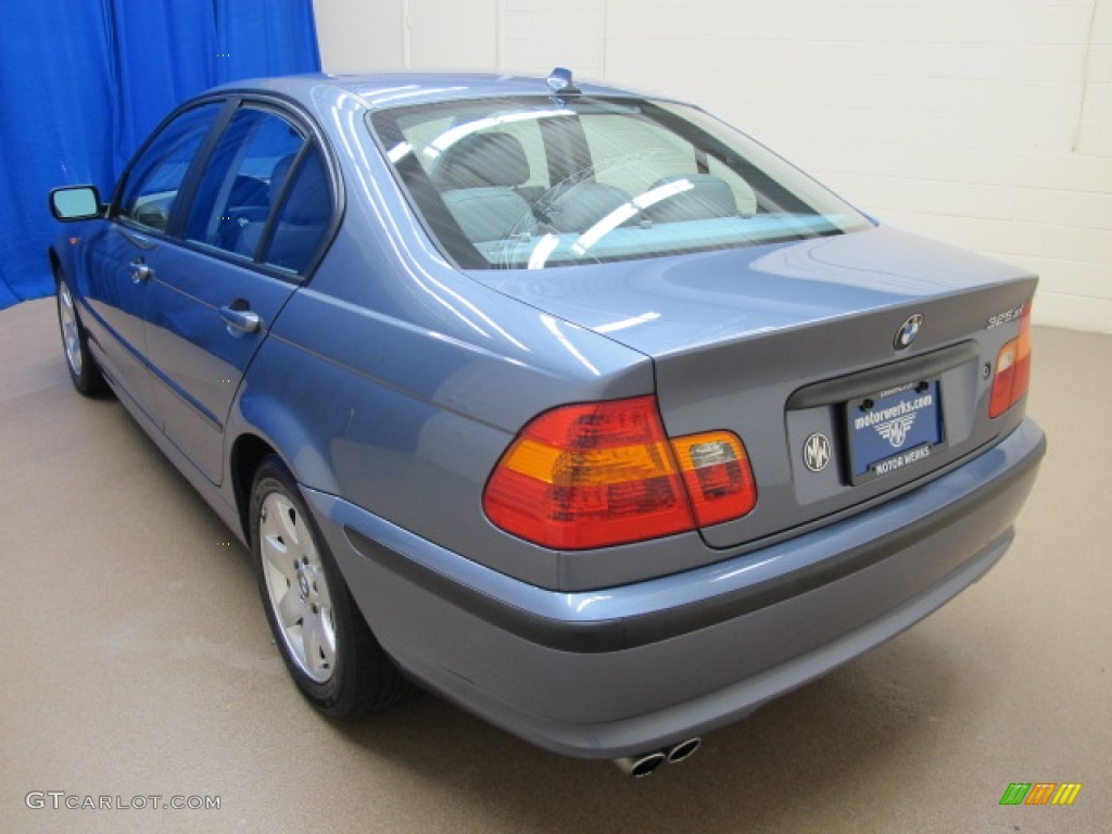 2004 3 Series 325xi Sedan - Steel Blue Metallic / Grey photo #6