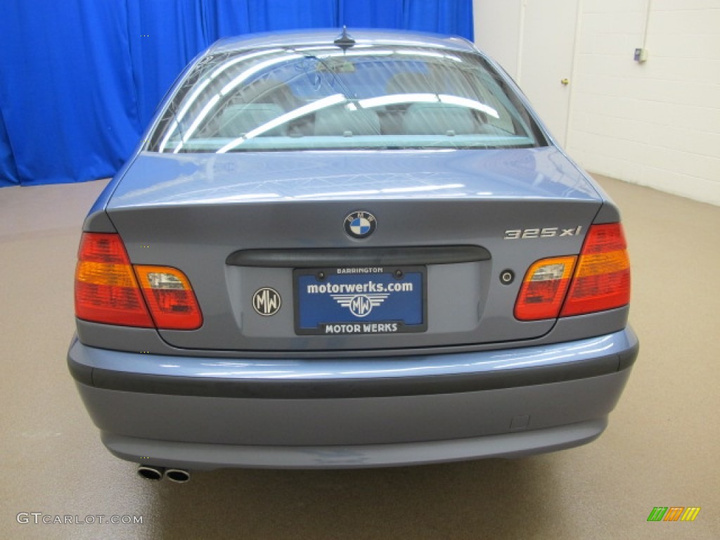 2004 3 Series 325xi Sedan - Steel Blue Metallic / Grey photo #7