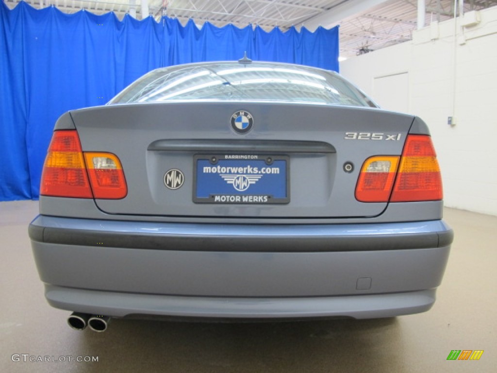 2004 3 Series 325xi Sedan - Steel Blue Metallic / Grey photo #8