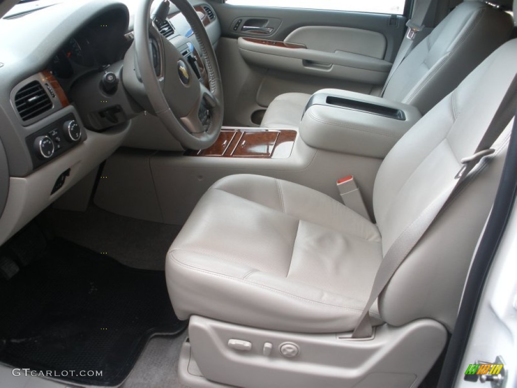 2009 Tahoe LTZ 4x4 - Summit White / Light Cashmere photo #14