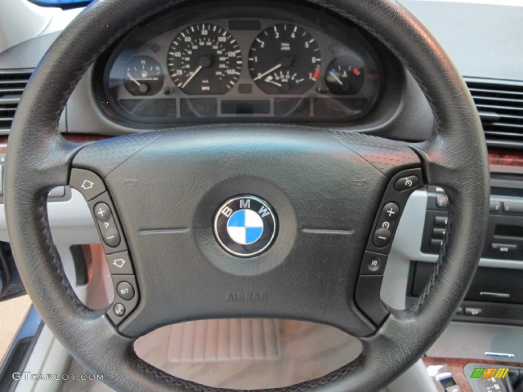 2004 BMW 3 Series 325xi Sedan Grey Steering Wheel Photo #62352027