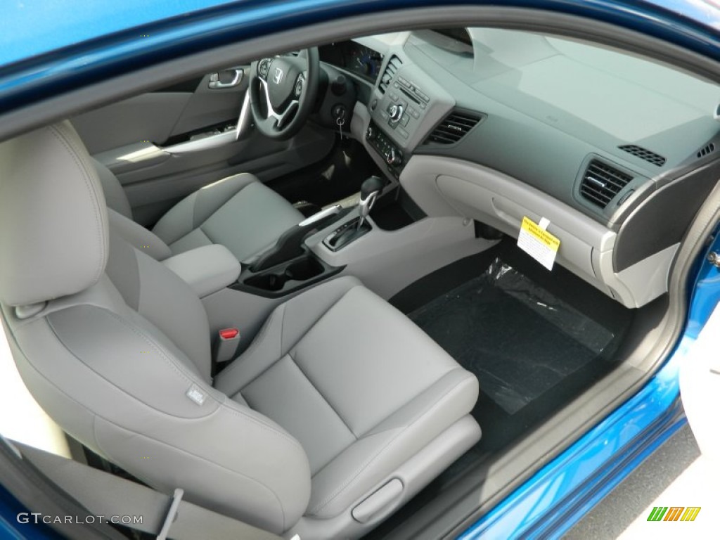 Gray Interior 2012 Honda Civic EX-L Coupe Photo #62352116