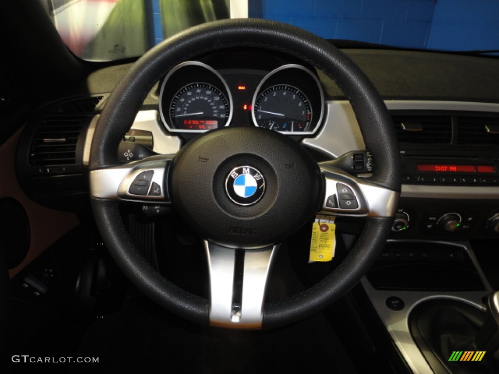 2008 Z4 3.0si Roadster - Jet Black / Saddle Brown photo #16