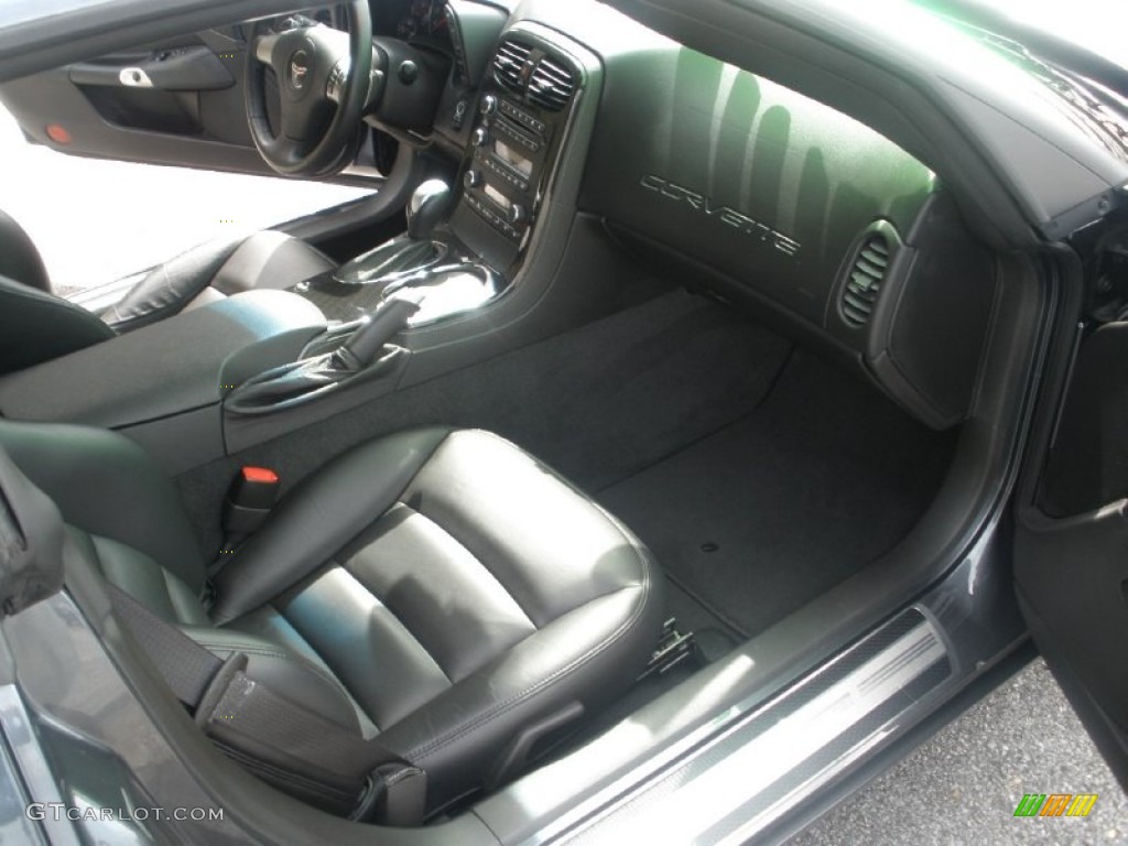 2010 Corvette Coupe - Cyber Gray Metallic / Ebony Black photo #17