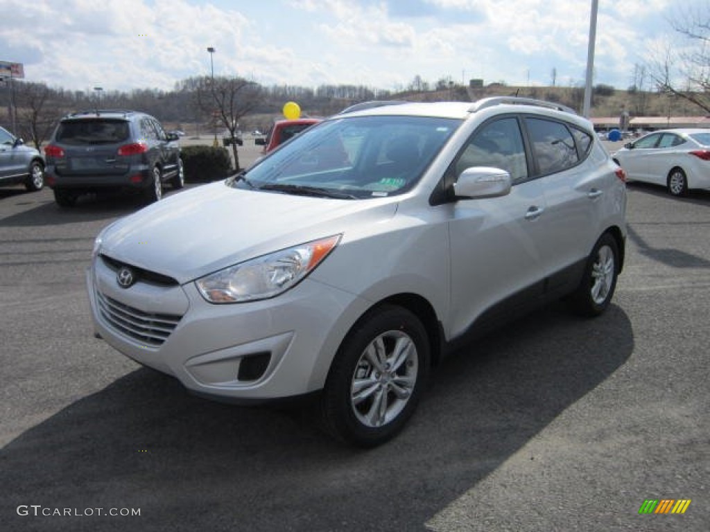 2012 Tucson GLS AWD - Diamond Silver / Black photo #3