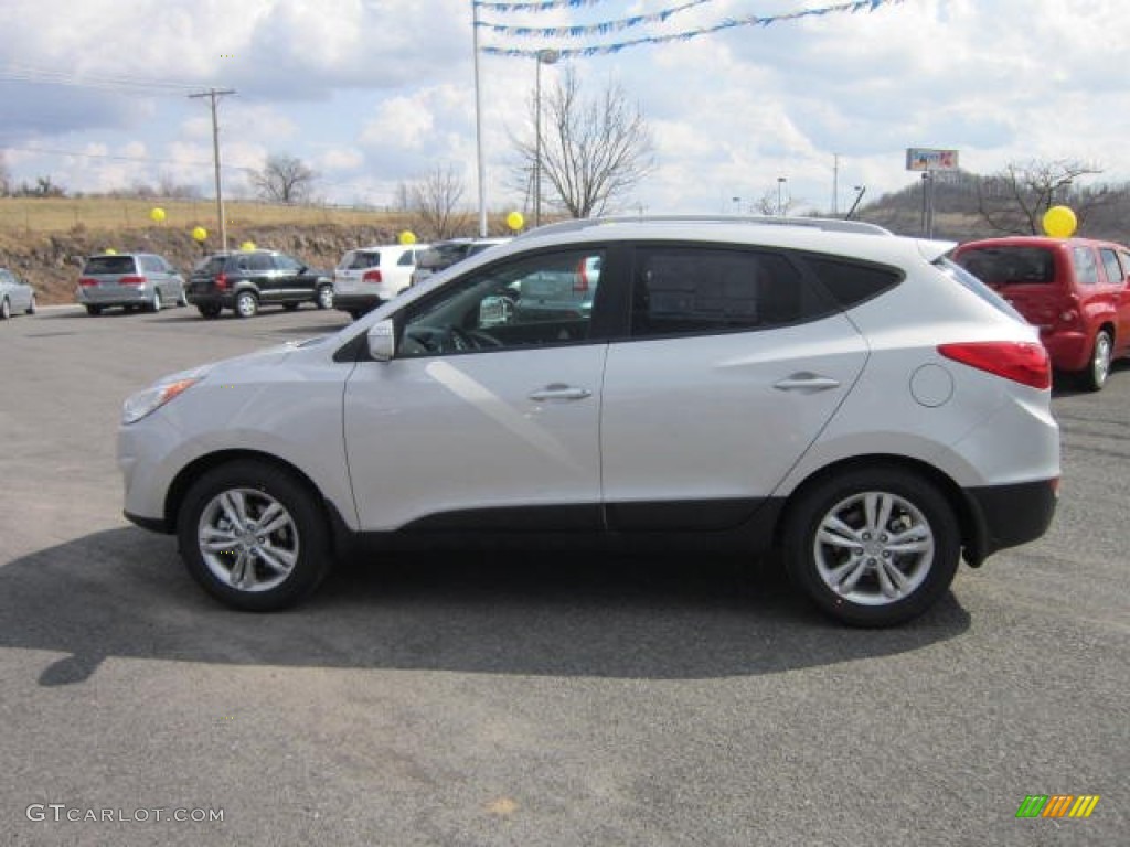 2012 Tucson GLS AWD - Diamond Silver / Black photo #4