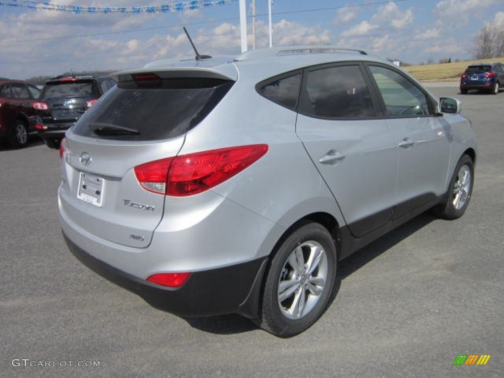 2012 Tucson GLS AWD - Diamond Silver / Black photo #7