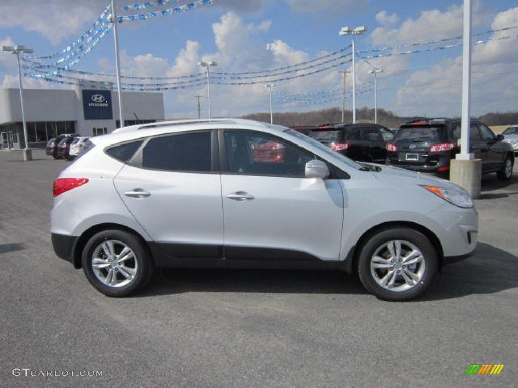 2012 Tucson GLS AWD - Diamond Silver / Black photo #8