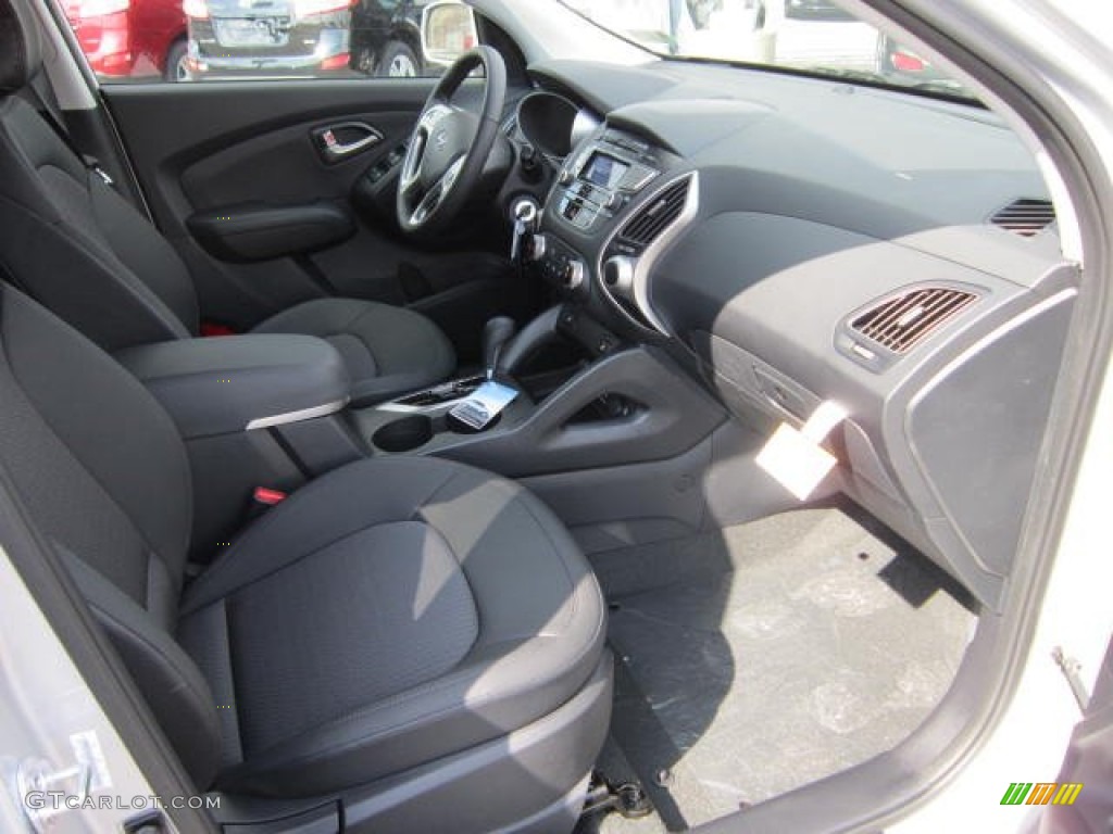2012 Tucson GLS AWD - Diamond Silver / Black photo #10