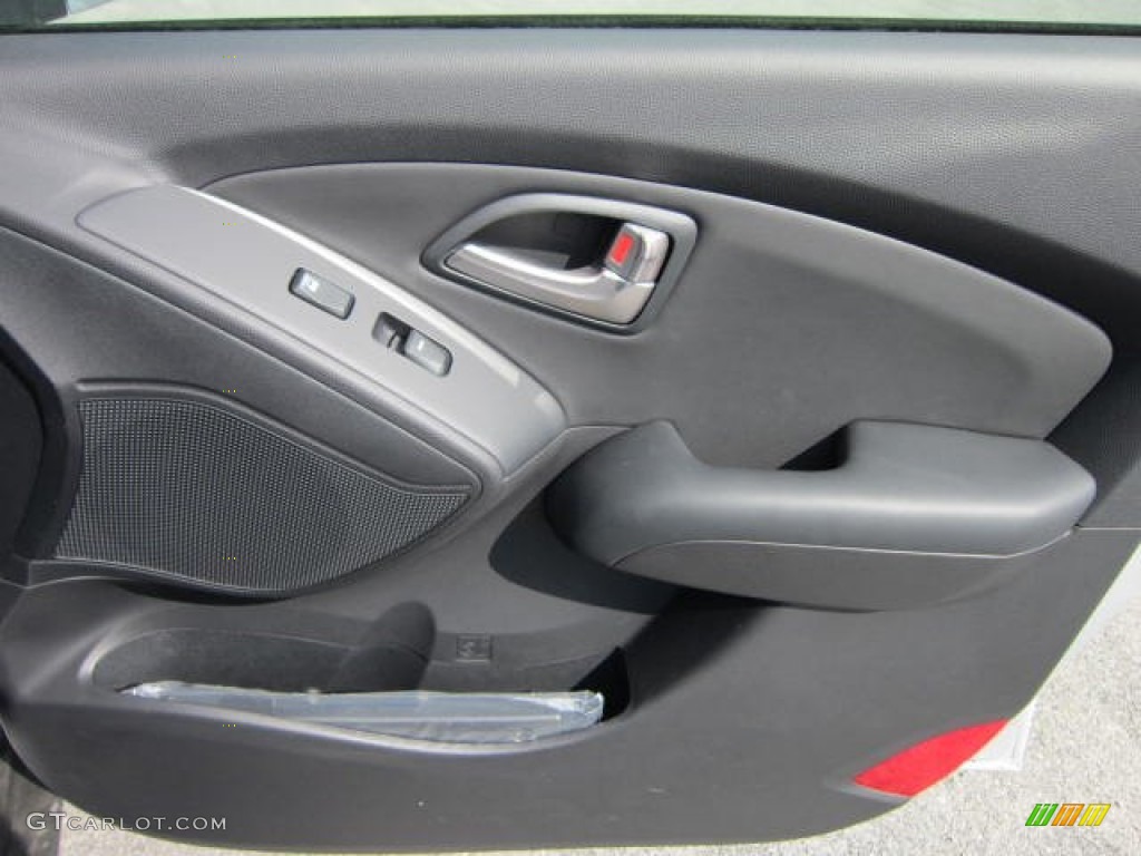 2012 Tucson GLS AWD - Diamond Silver / Black photo #11