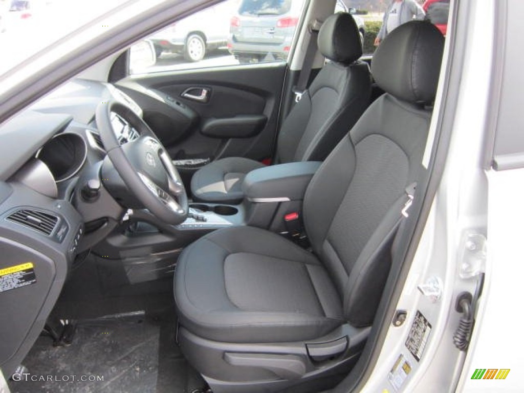 2012 Tucson GLS AWD - Diamond Silver / Black photo #16
