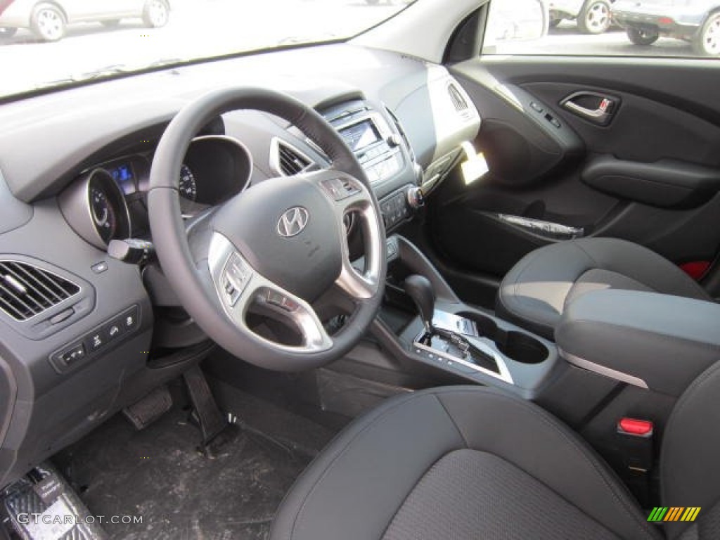 2012 Tucson GLS AWD - Diamond Silver / Black photo #17