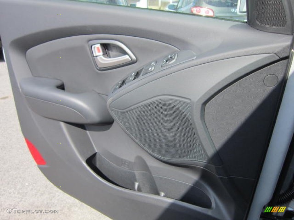 2012 Tucson GLS AWD - Diamond Silver / Black photo #18