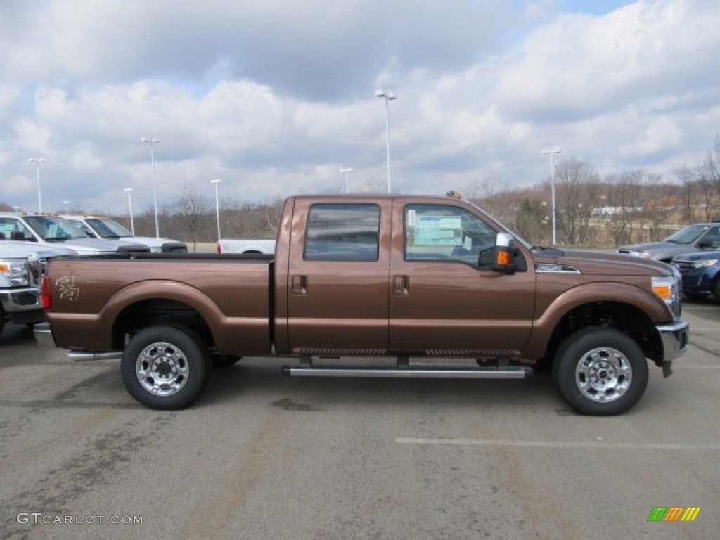 Golden Bronze Metallic 2012 Ford F250 Super Duty Lariat Crew Cab 4x4 Exterior Photo #62355965