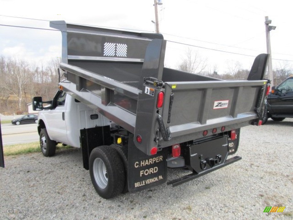 2012 F350 Super Duty XL Regular Cab 4x4 Dump Truck - Oxford White / Steel photo #7