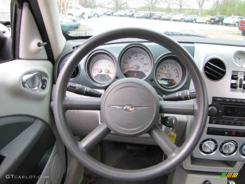 2006 Chrysler PT Cruiser Standard PT Cruiser Model Pastel Slate Gray Steering Wheel Photo #62356842