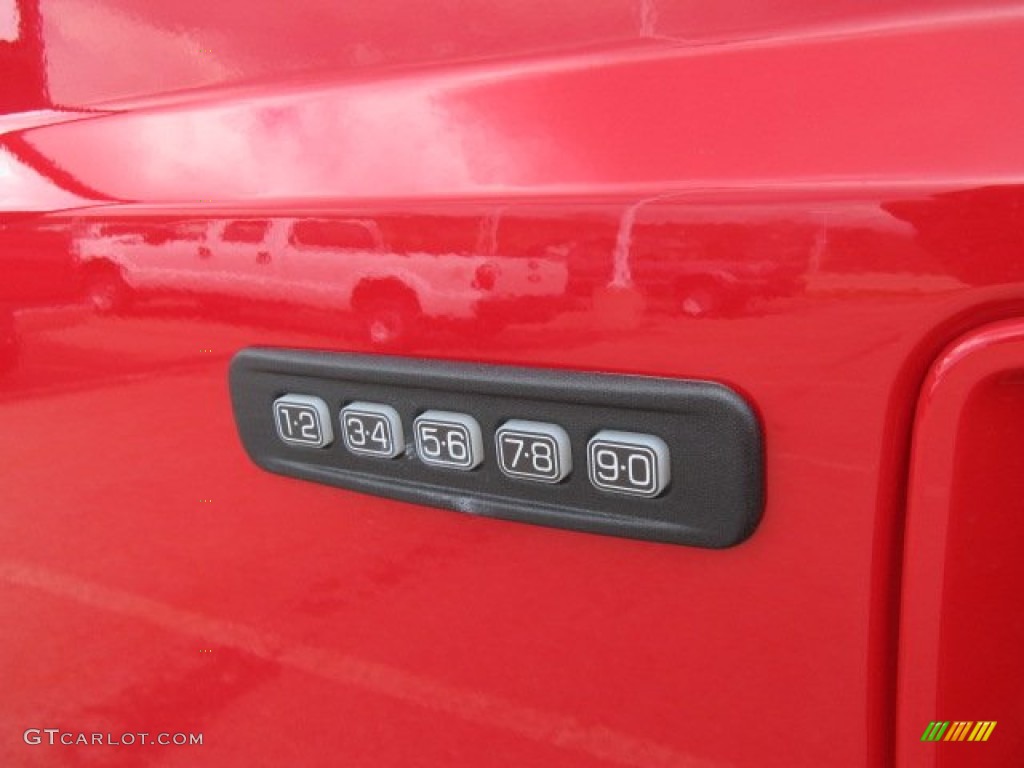 2012 F350 Super Duty Lariat Crew Cab 4x4 - Vermillion Red / Black photo #14