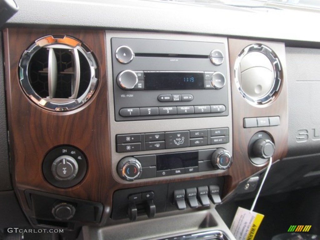 2012 Ford F350 Super Duty Lariat Crew Cab 4x4 Controls Photo #62356982