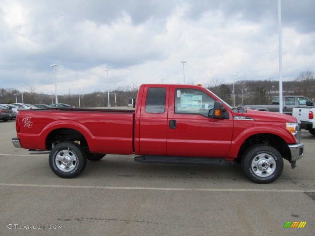 Vermillion Red 2012 Ford F350 Super Duty XLT SuperCab 4x4 Exterior Photo #62357049