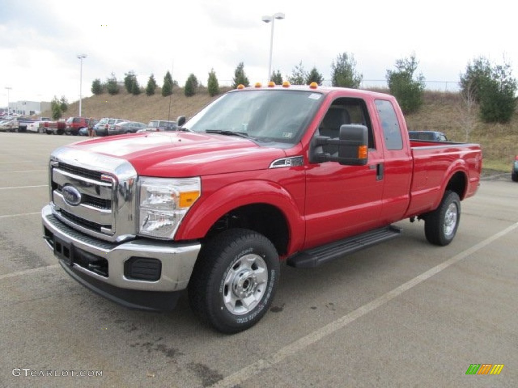 Vermillion Red 2012 Ford F350 Super Duty XLT SuperCab 4x4 Exterior Photo #62357100