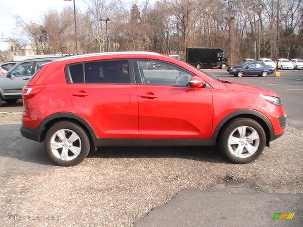 Signal Red 2011 Kia Sportage LX Exterior Photo #62357308