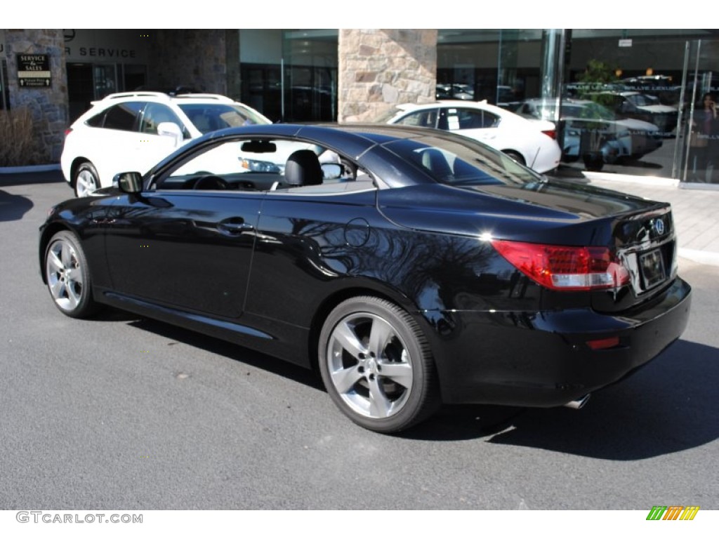 Obsidian Black 2011 Lexus IS 250C Convertible Exterior Photo #62358291