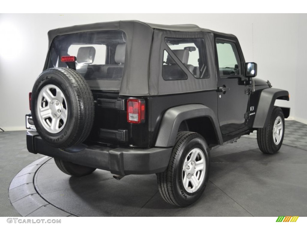 2009 Wrangler X 4x4 - Black / Dark Slate Gray/Medium Slate Gray photo #5