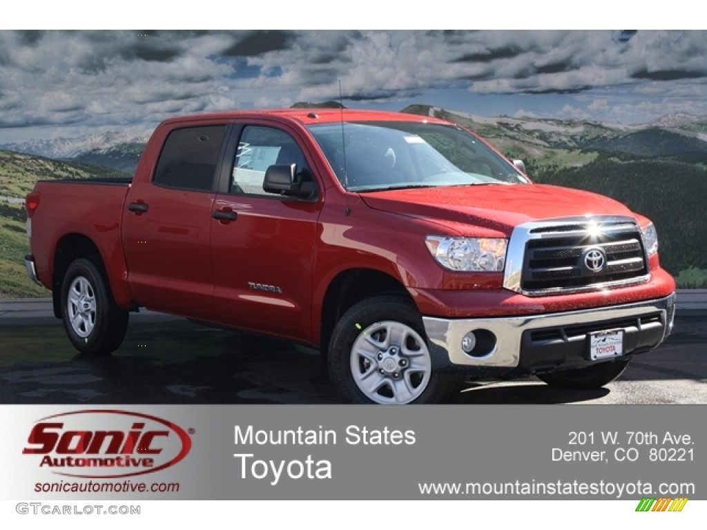 2012 Tundra CrewMax 4x4 - Barcelona Red Metallic / Graphite photo #1