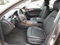 2012 Audi A6 Black Interior Front Seat Photo