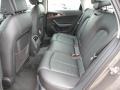 2012 Audi A6 Black Interior Rear Seat Photo