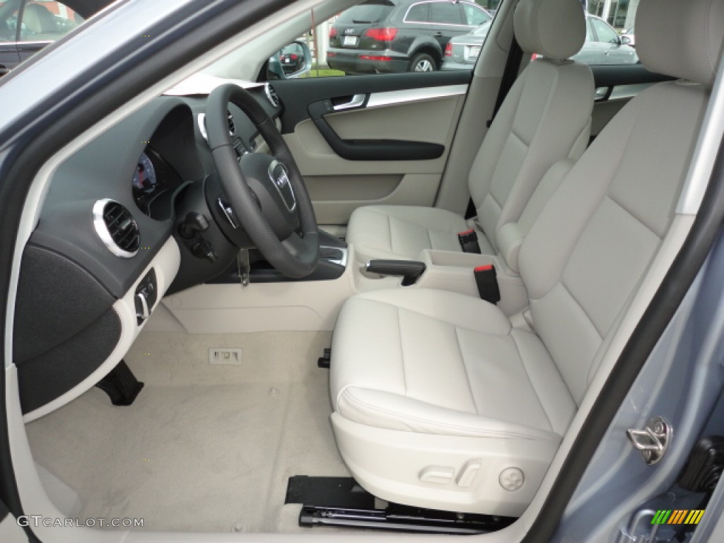 Light Gray Interior 2012 Audi A3 2.0T Photo #62361243