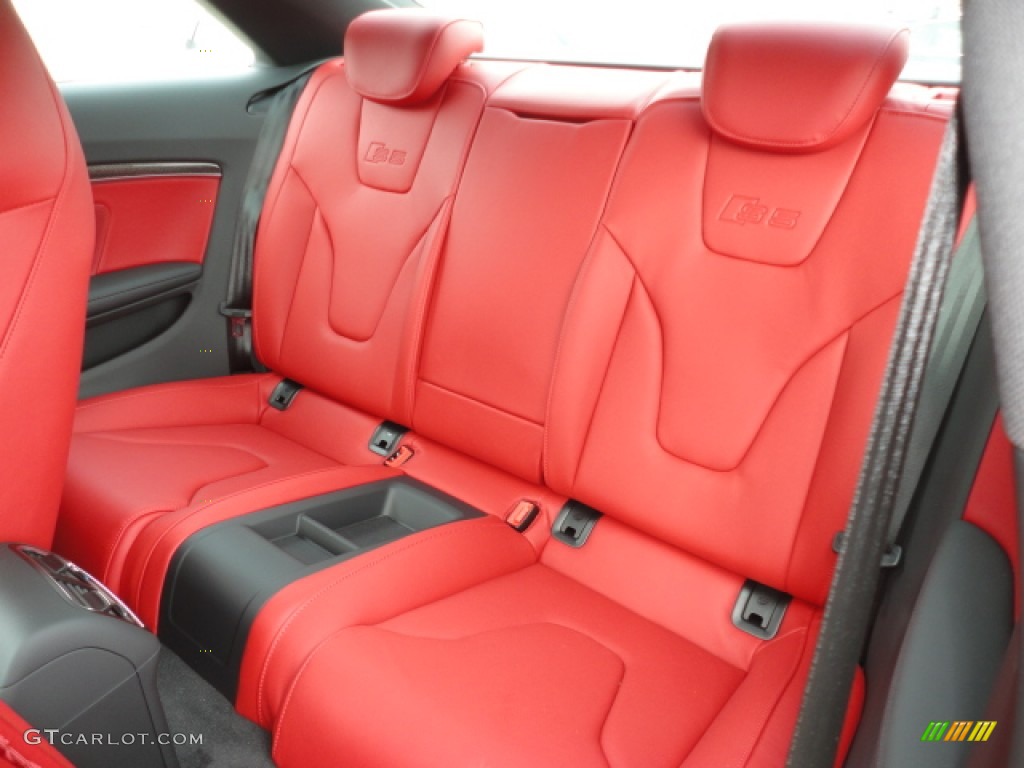 Magma Red Interior 2012 Audi S5 4.2 FSI quattro Coupe Photo #62361423