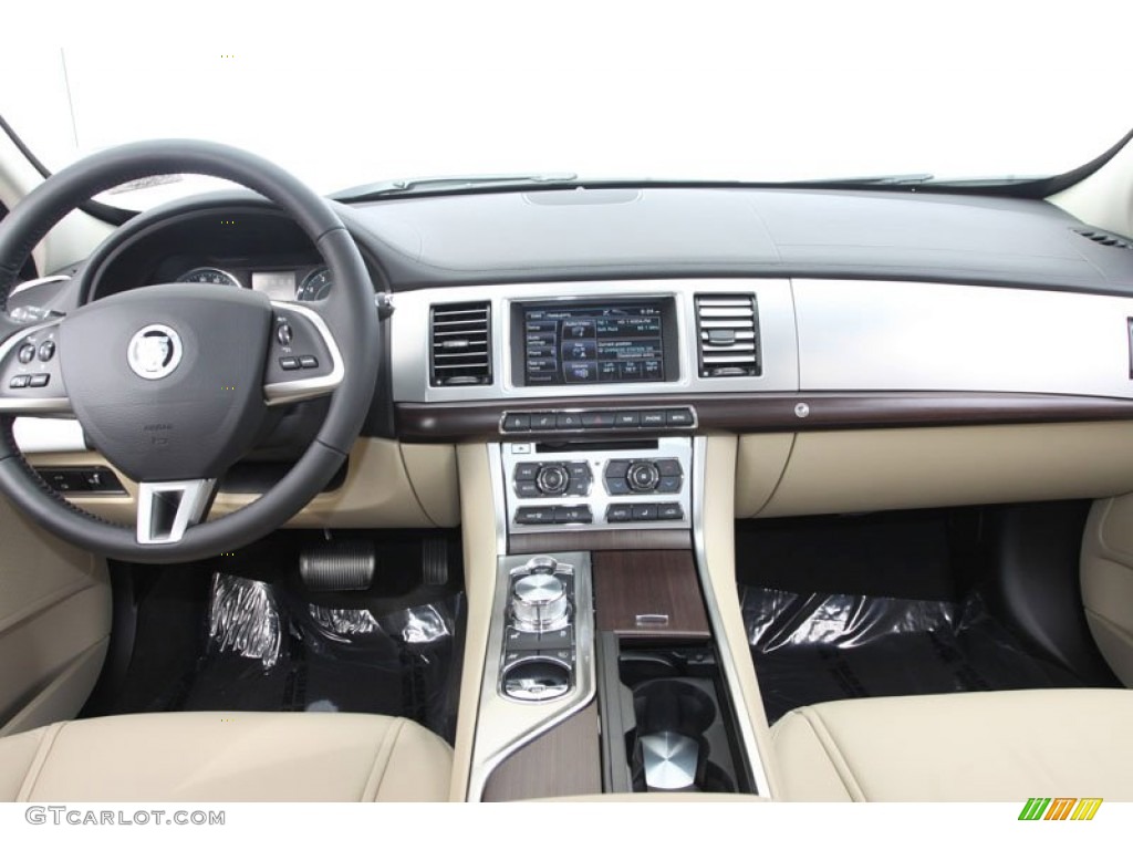 2012 Jaguar XF Standard XF Model Barley/Warm Charcoal Dashboard Photo #62361603